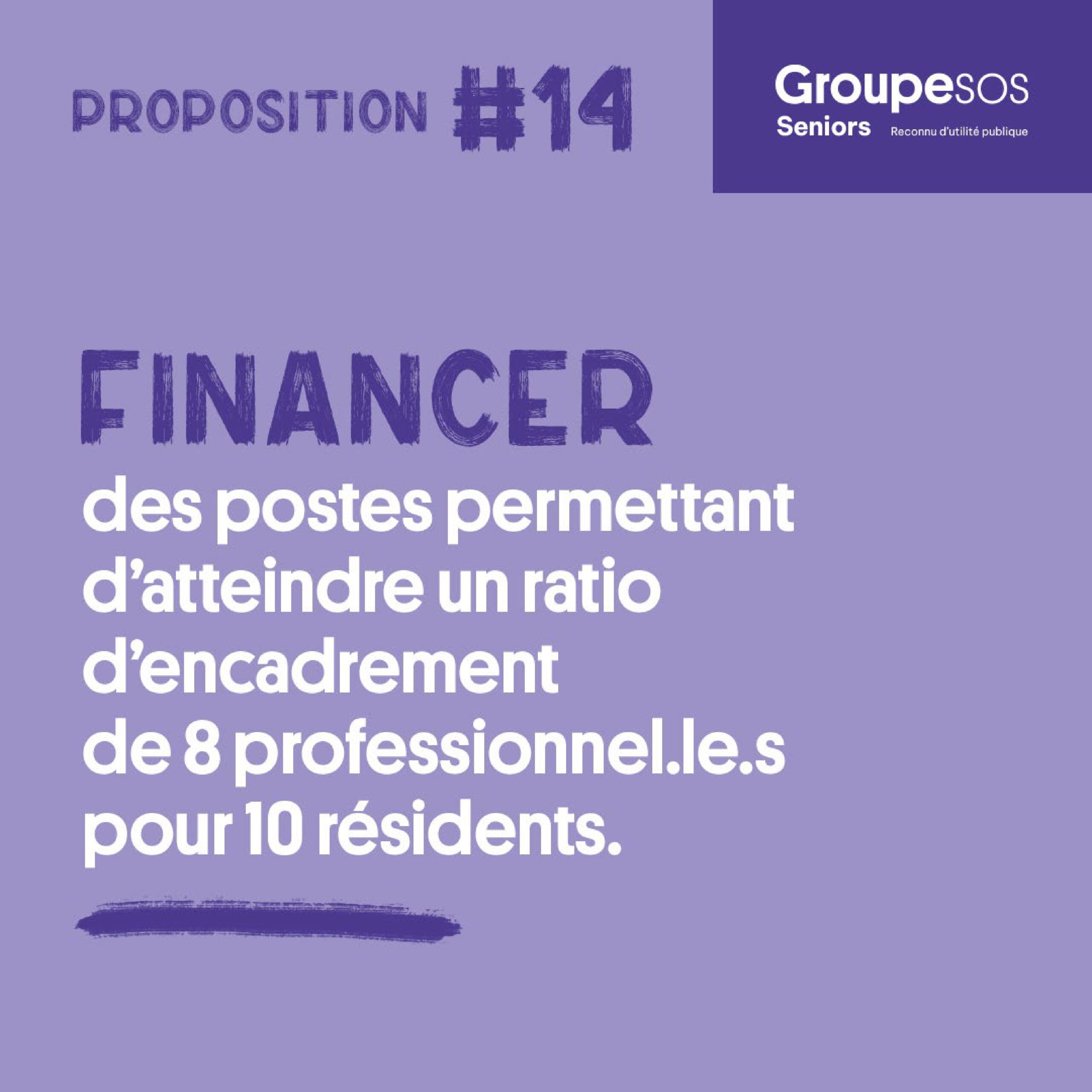 Avec notre plaidoyer, nous prenons position #14 Financer des postes permettant d’atteindre un ratio d’encadrement de 8 professionnel.le.s pour